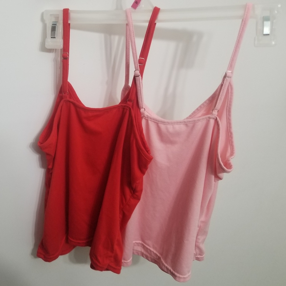 4 EUC spaghetti strap tops with adjustable strap lengths (size runs small) - Picture 5 of 6